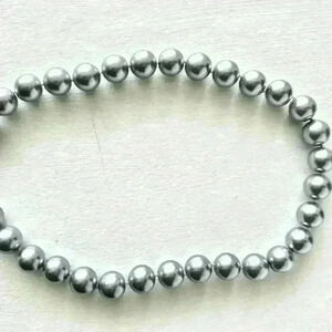 Silver beads necklace